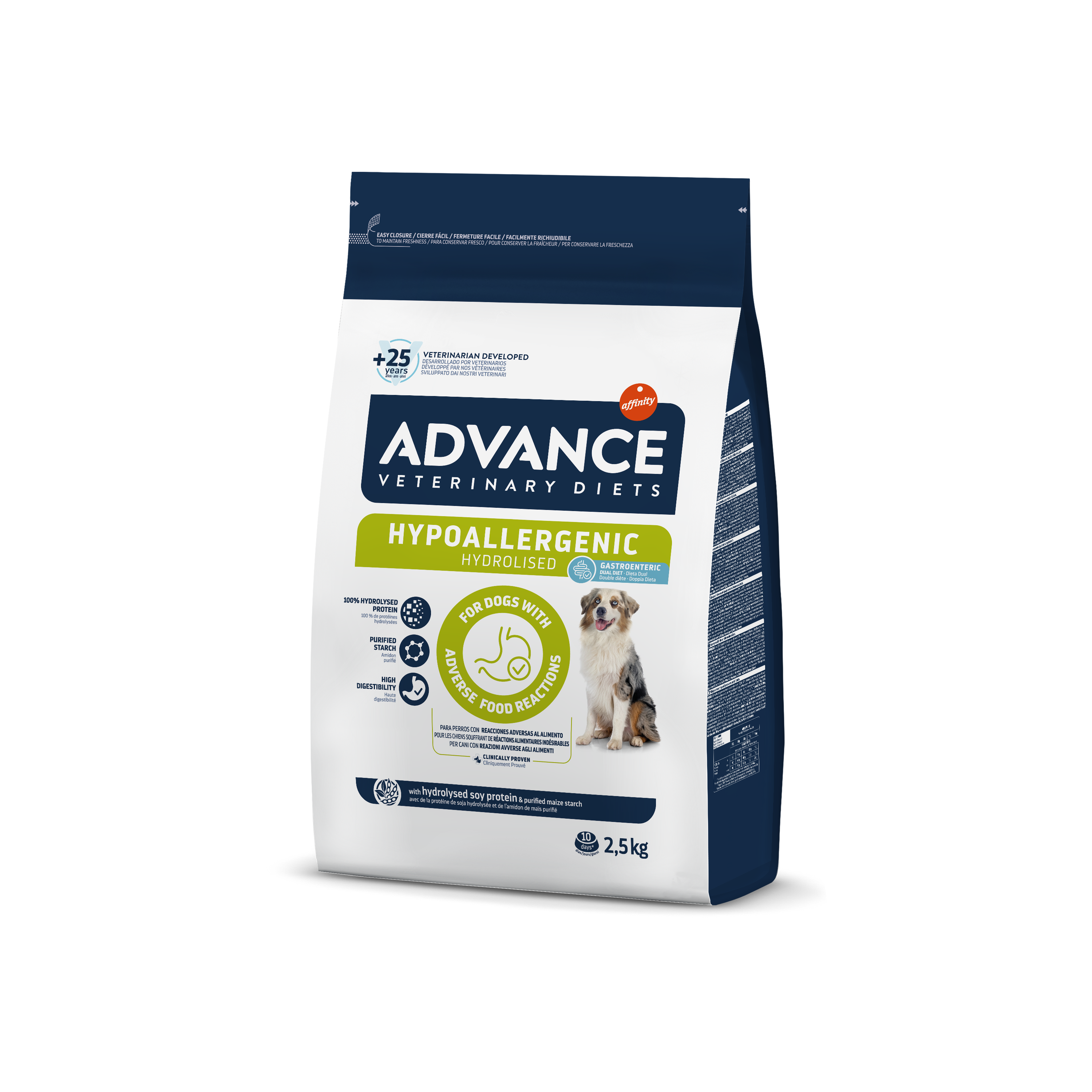 Advance VetDiet 2,5кг HYPOALLERGENIC(д/соб с пробл.ЖКТ и пищ.аллер.) для щенков и взр.собак