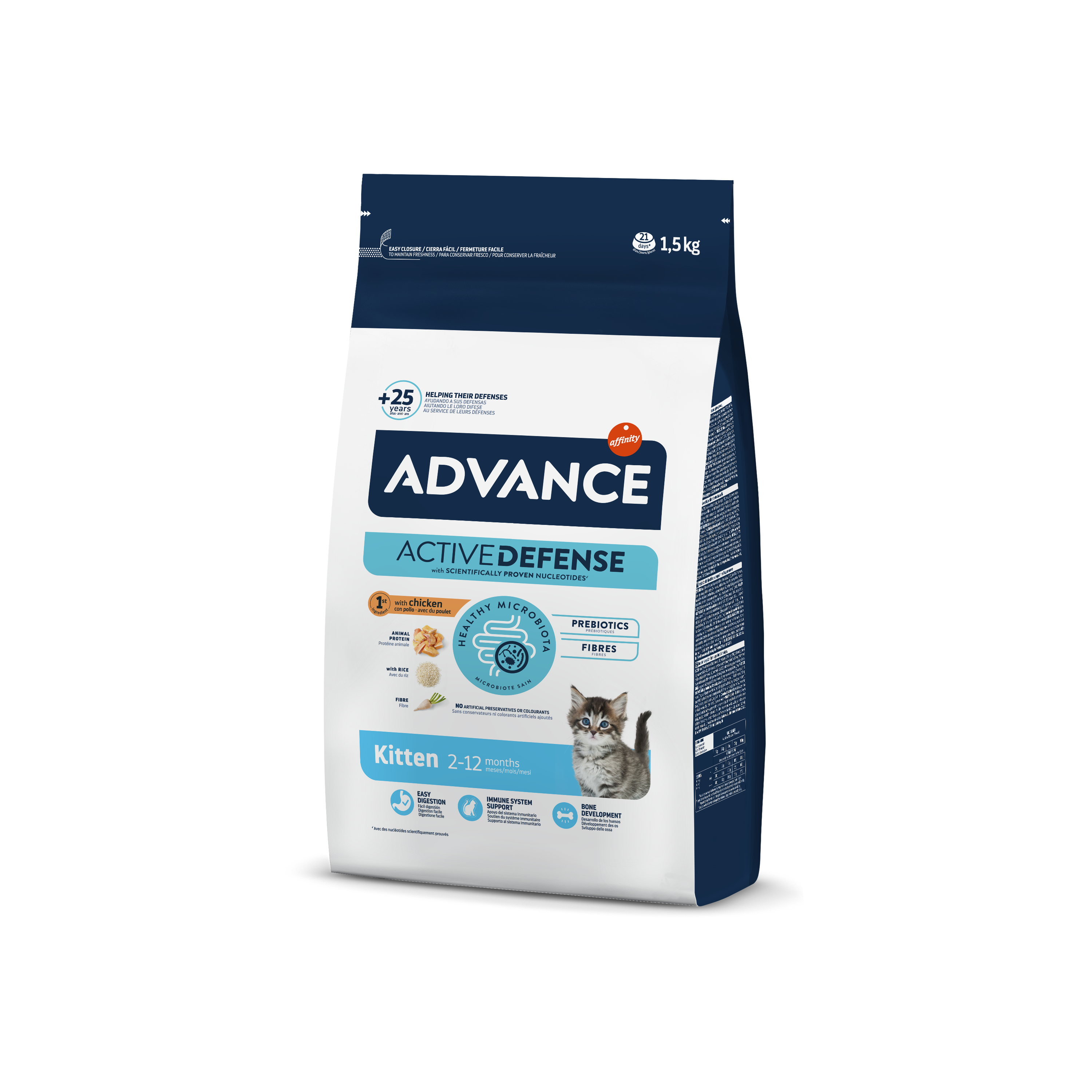 Advance 1,5кг Kitten Сухой корм для котят от 2 до 12 мес, курица и рис