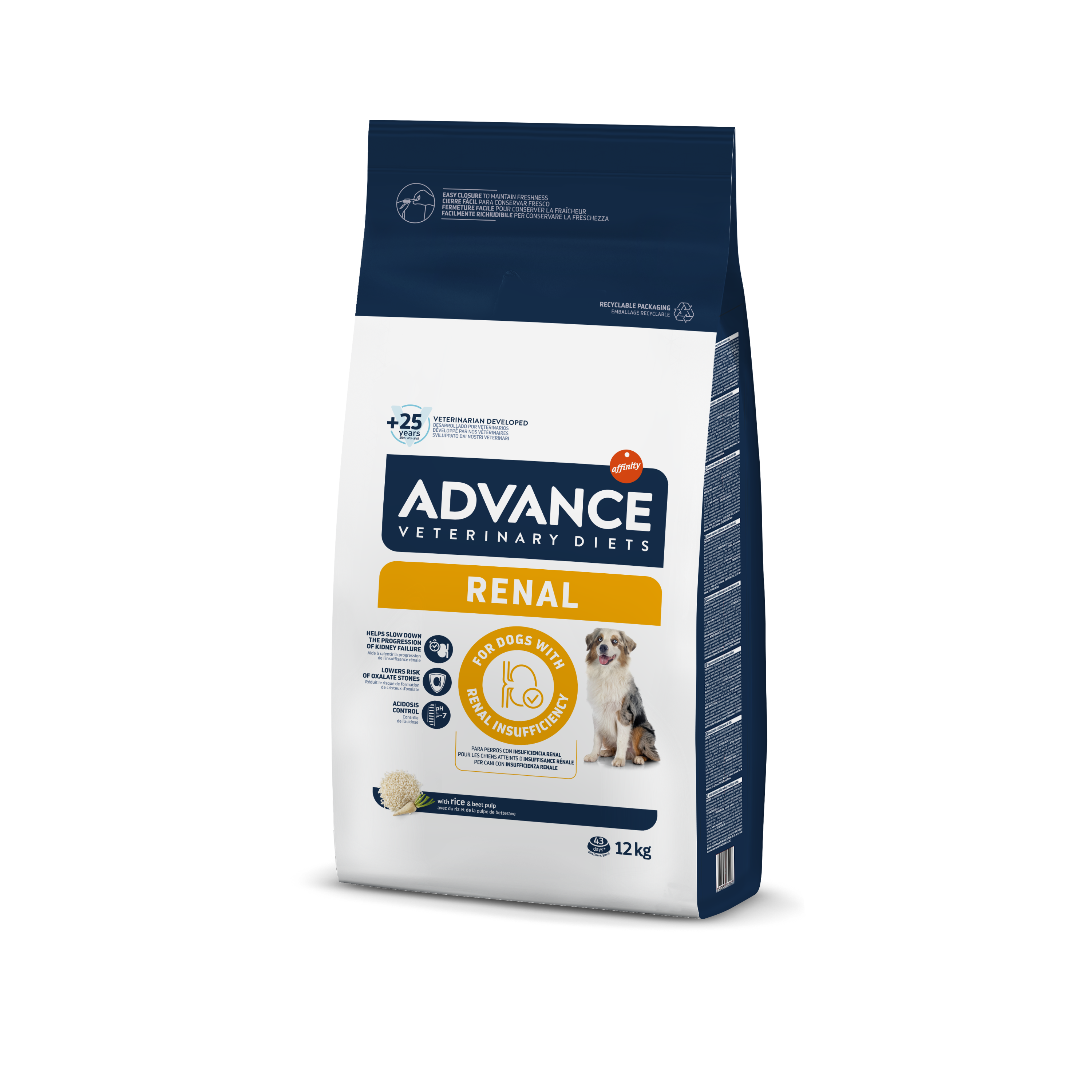 Advance VetDiet 12кг  RENAL Сухой корм для собак для поддержки почек