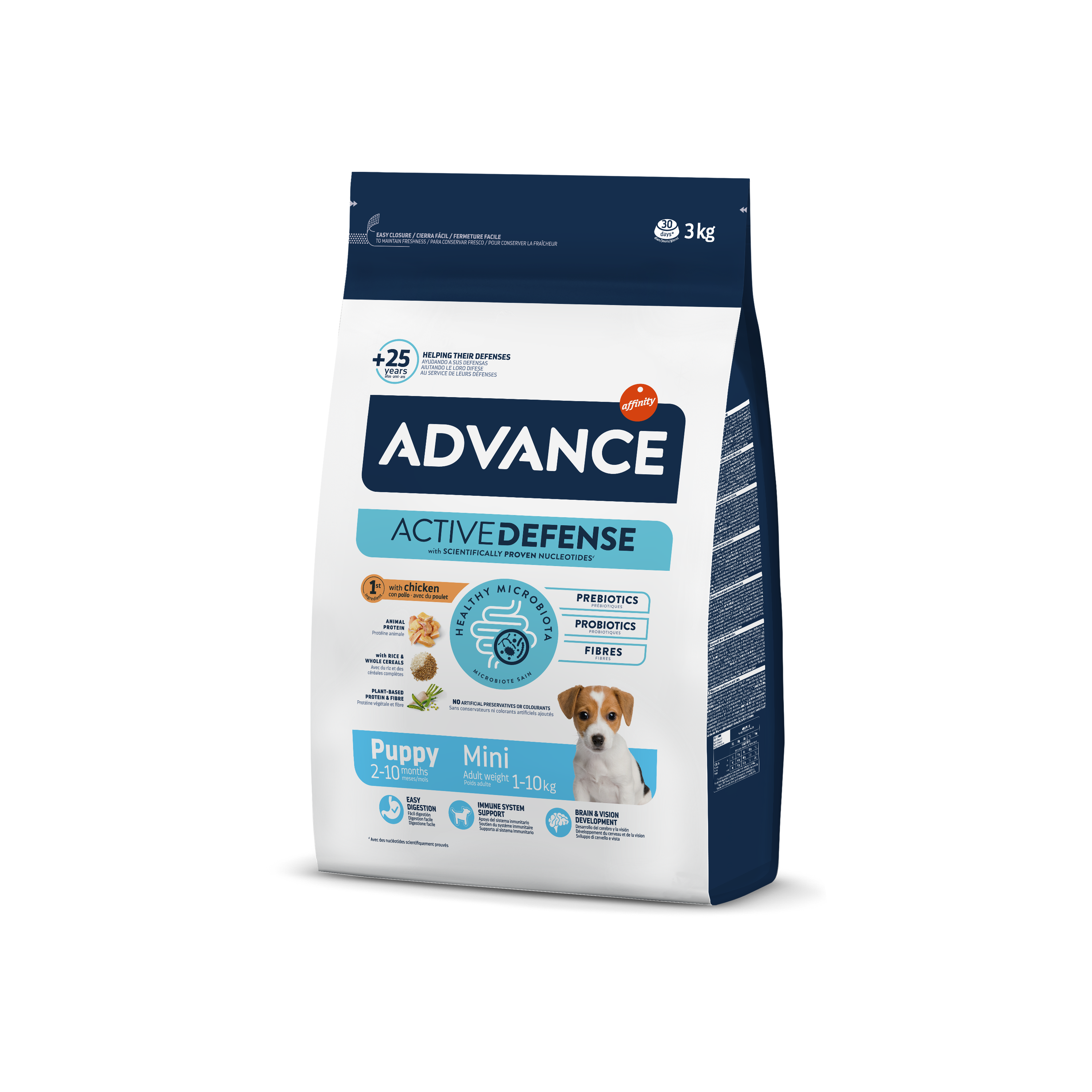 Advance 3,0кг Puppy Protect Сухой корм для щенков малых пород, курица и рис