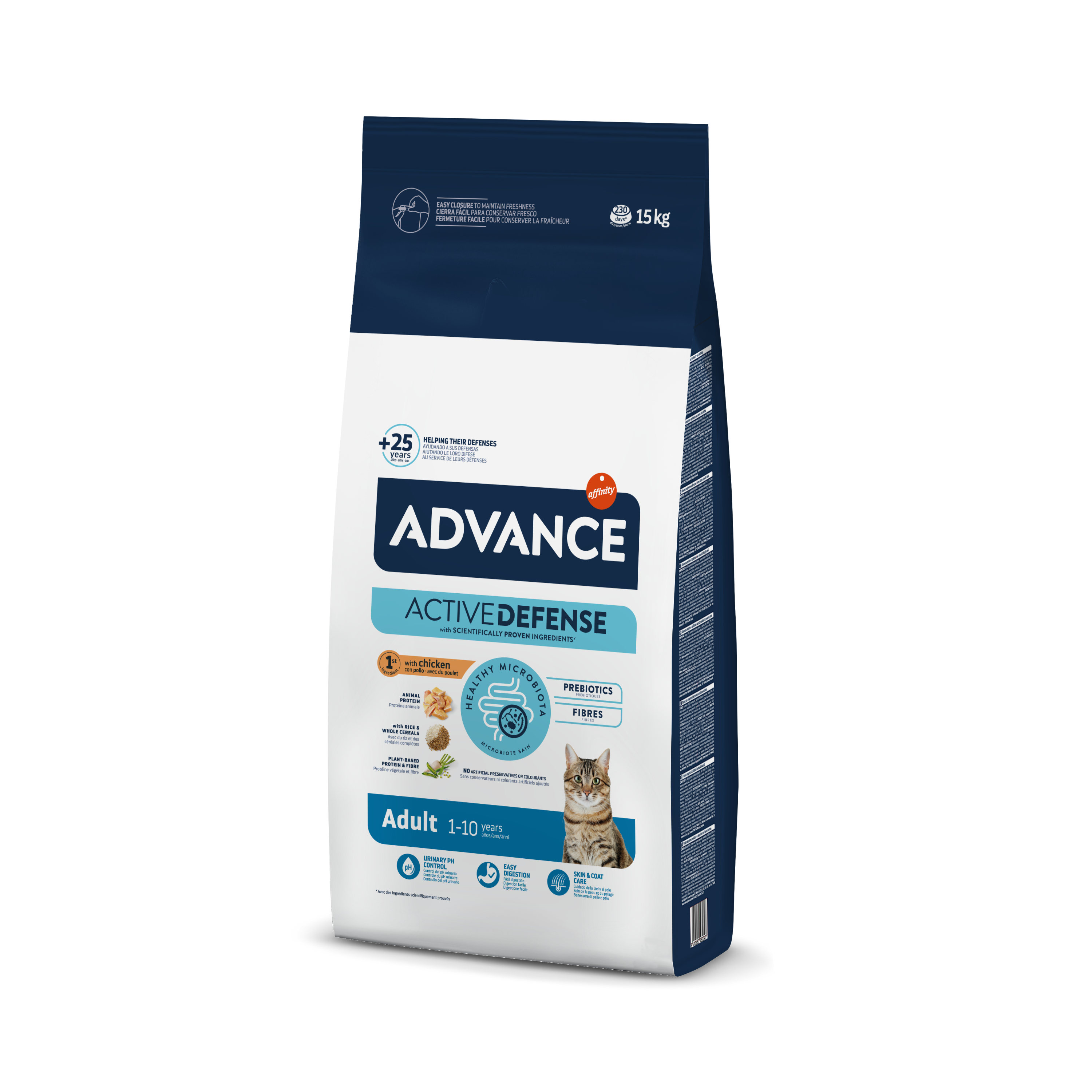 Advance 15 кг Adult Сухой корм для взрослых кошек с курицей и рисом